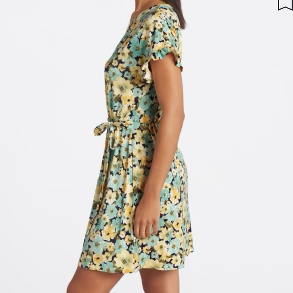 FRENCH GREY Delia Knit Flutter Sleeve Dress Medium - Picture 4 of 6